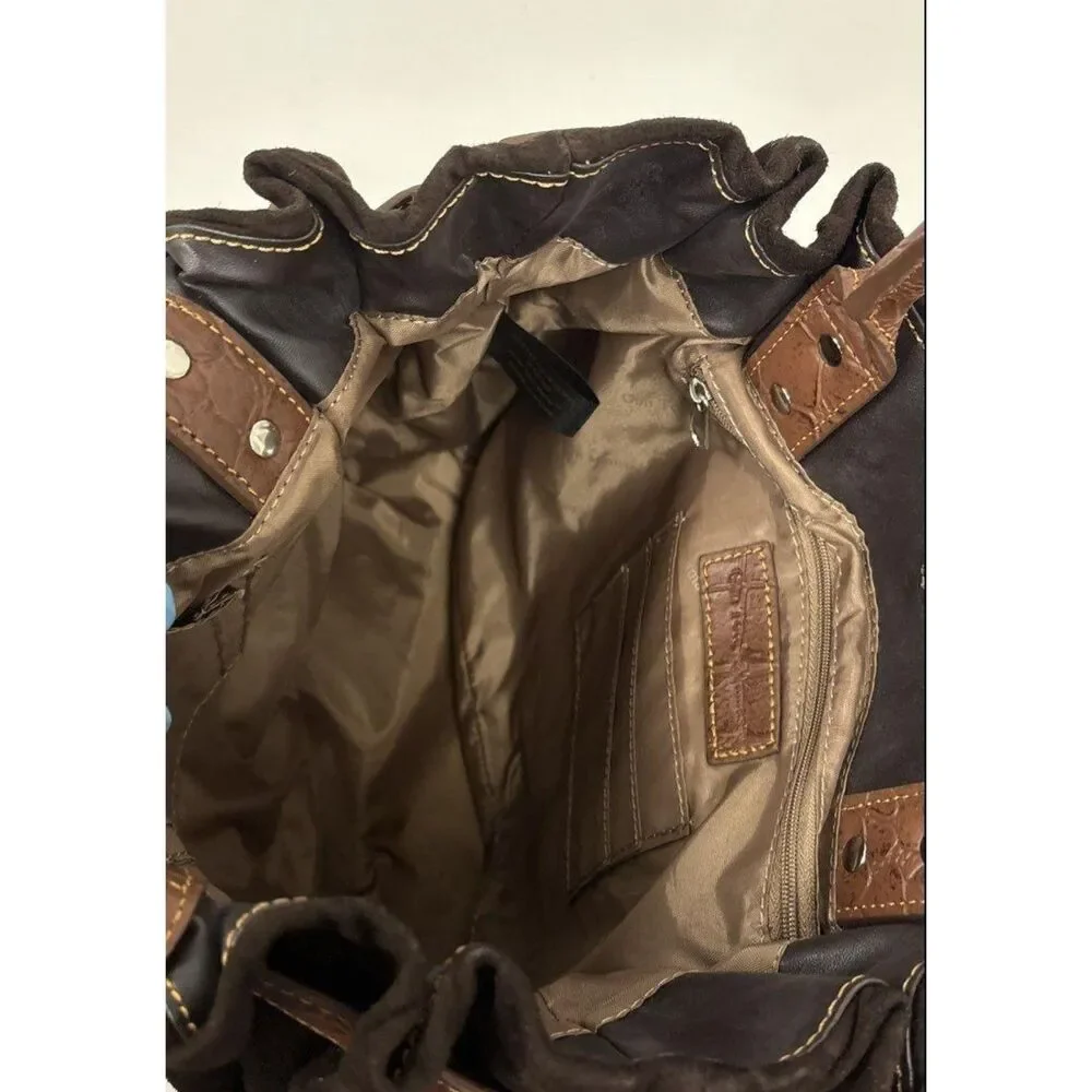 NWT Gun Tote'n Mamas Brown Suede Hobo Bag Concealed Carry Purse NWT